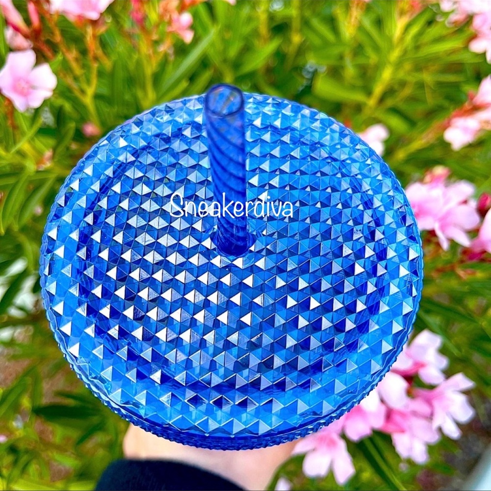 💙Starbucks💙Disney 50th anniversary💙Geometric💎blue💎studded tumbler💙Cup - Picture 4 of 7